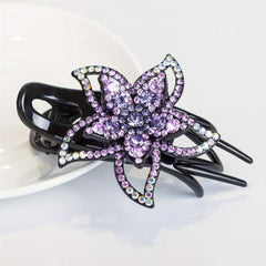 Rhinestone Flower Duck Billed Clips Hair Accessories