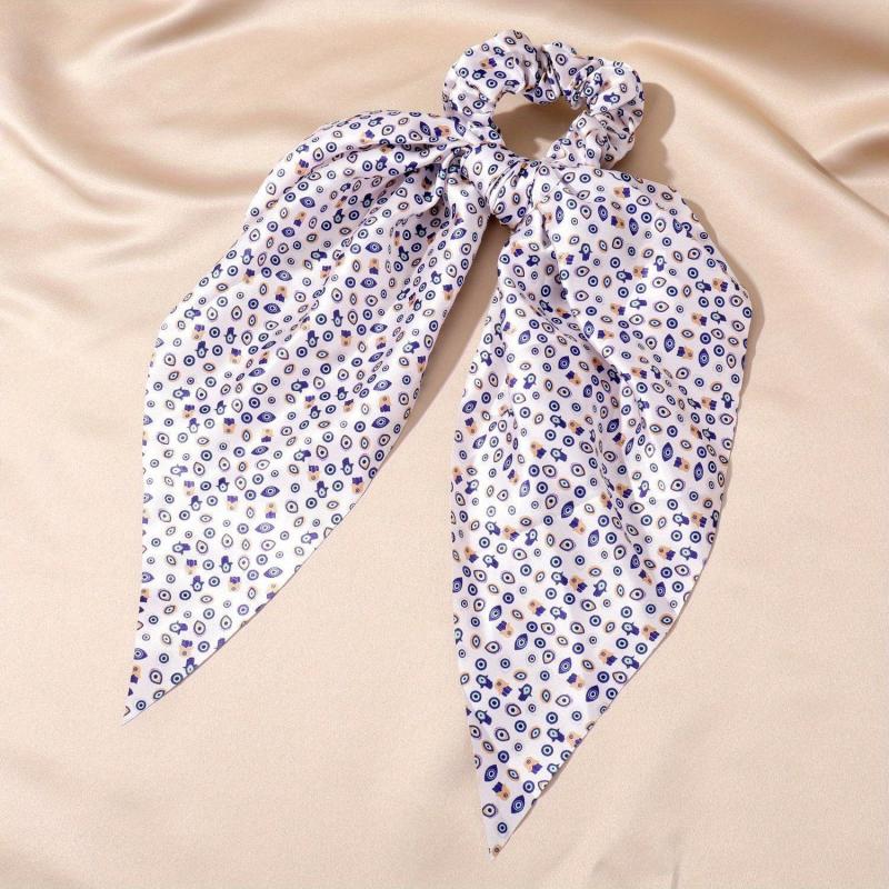 Devil's Eyes Print Hair Tie Elastic Scrunchie Ponytail Holder