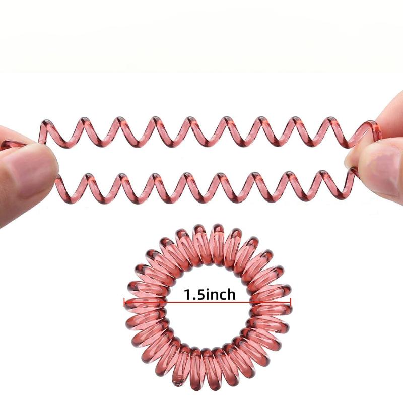 9 Pcs Spiral Hair Ties For Women Girls Colorful Hair Rope Accessories