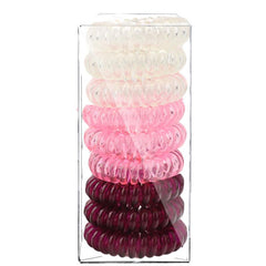 9 Pcs Spiral Hair Ties For Women Girls Colorful Hair Rope Accessories