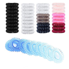 9 Pcs Spiral Hair Ties For Women Girls Colorful Hair Rope Accessories