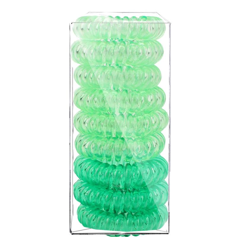 9 Pcs Spiral Hair Ties For Women Girls Colorful Hair Rope Accessories