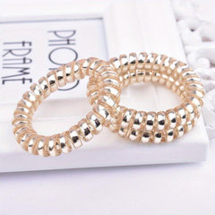 Coil Wire Hair Tie Elastic Hair Ring Ponytail Holder