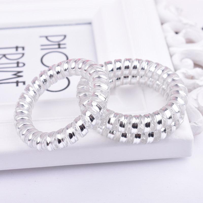 Coil Wire Hair Tie Elastic Hair Ring Ponytail Holder