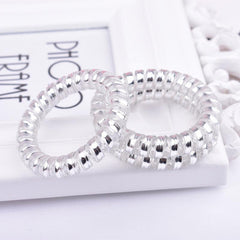 Coil Wire Hair Tie Elastic Hair Ring Ponytail Holder
