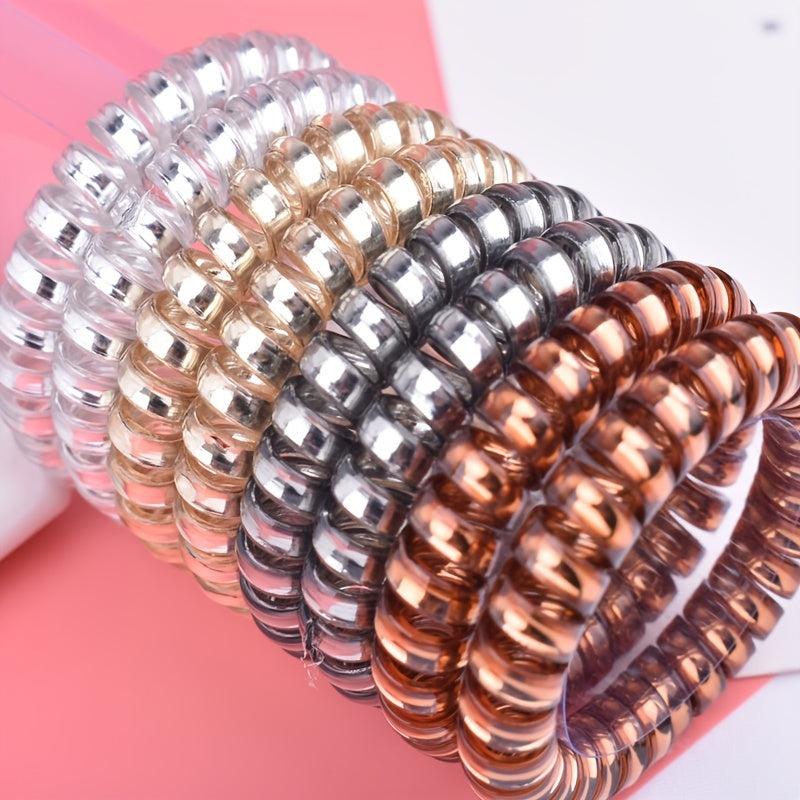 Coil Wire Hair Tie Elastic Hair Ring Ponytail Holder