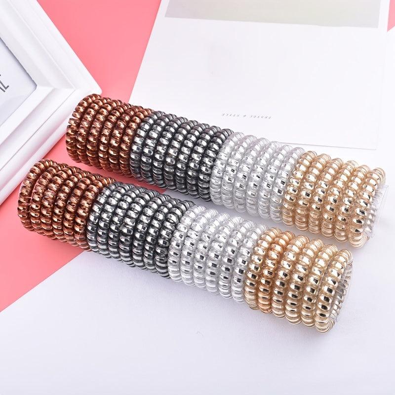 Coil Wire Hair Tie Elastic Hair Ring Ponytail Holder