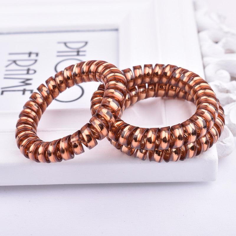 Coil Wire Hair Tie Elastic Hair Ring Ponytail Holder