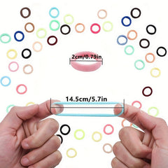 400pcs Children's Hair Tie Hair Ring High Elasticity Hair Rope