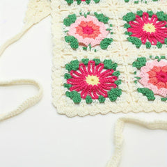 Sweet Flower Crochet Triangle Scarf Headband Hair Accessories