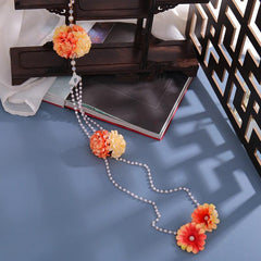 Chinese Style Waist Accessories Hanfu Pearl Tassel Silk Flower