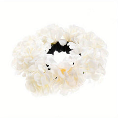 Boho Fabric Flower Hair Tie Elastic Hair Band
