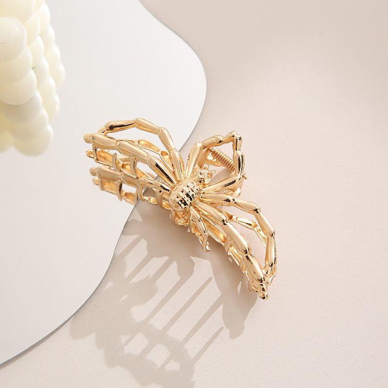 Golden Metal Hair Claw Clips For Women Strong Hold Hair Clamps