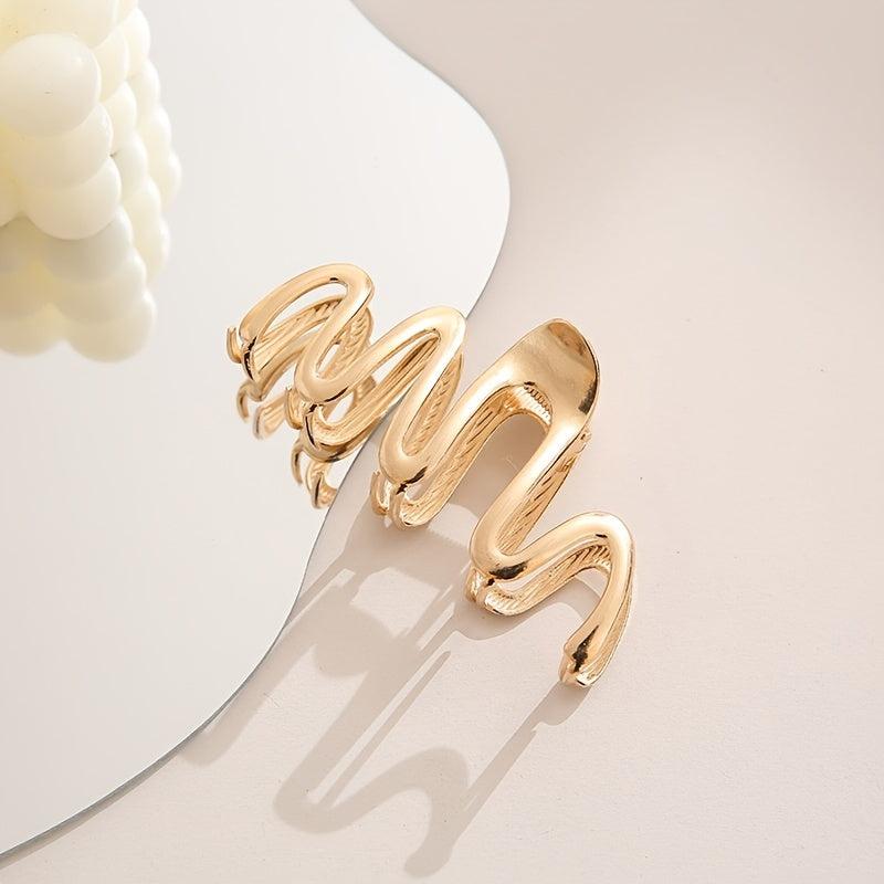 Golden Metal Hair Claw Clips For Women Strong Hold Hair Clamps