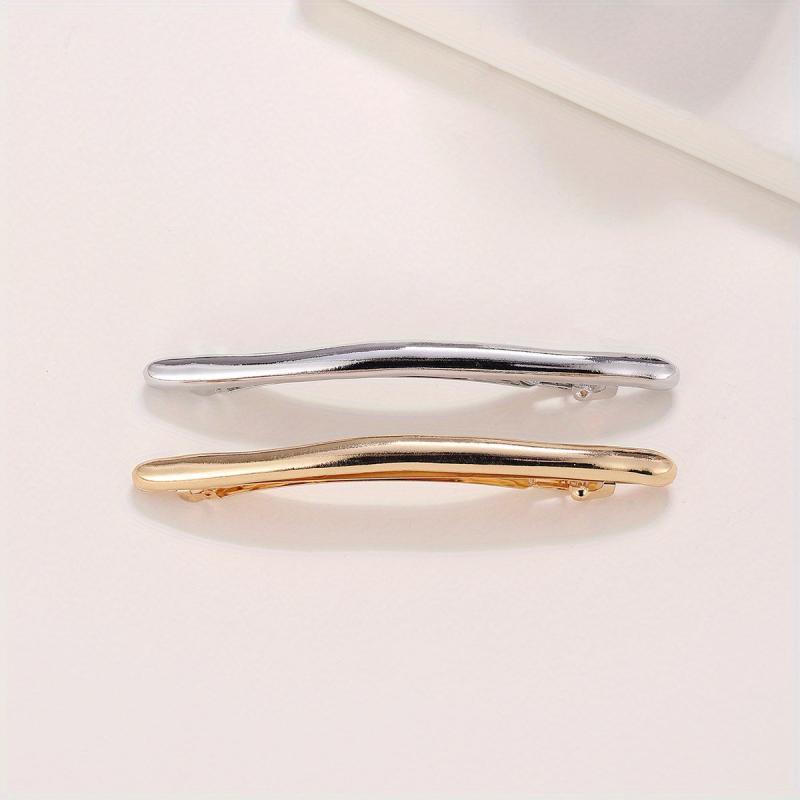 Sleek Metal Hair Clip Solid Duck Billed Clip Hair Accessories