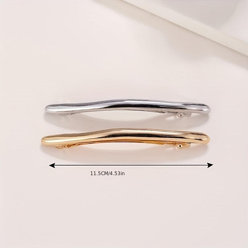 Sleek Metal Hair Clip Solid Duck Billed Clip Hair Accessories