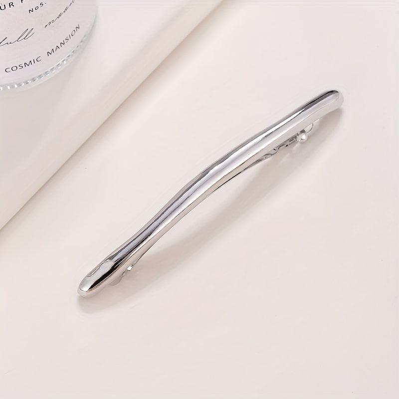 Sleek Metal Hair Clip Solid Duck Billed Clip Hair Accessories