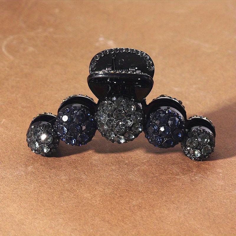 Rhinestone Round Hair Claw Shark Claw Head Jewelry Hair Acc