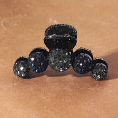 Rhinestone Round Hair Claw Shark Claw Head Jewelry Hair Acc