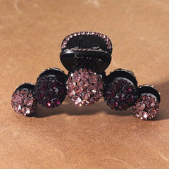Rhinestone Round Hair Claw Shark Claw Head Jewelry Hair Acc