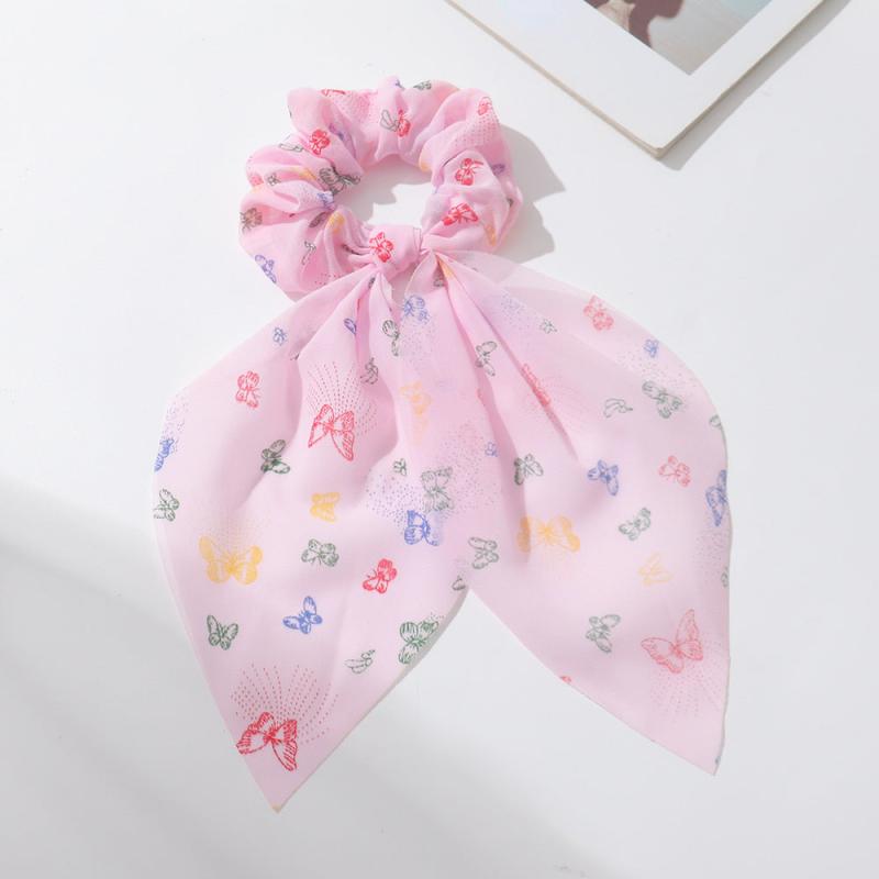 Butterfly Hair Scarf Scrunchie Soft Scrunchie for Women Girls