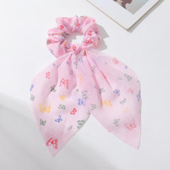 Butterfly Hair Scarf Scrunchie Soft Scrunchie for Women Girls