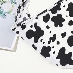 Cow Print Kerchief Dustproof Bandana Hair Accessories
