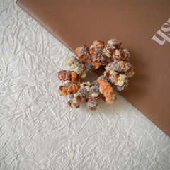 Bohemia Scrunchie Ponytail Holder Fuzzy Hair Tie Elastic Headwear