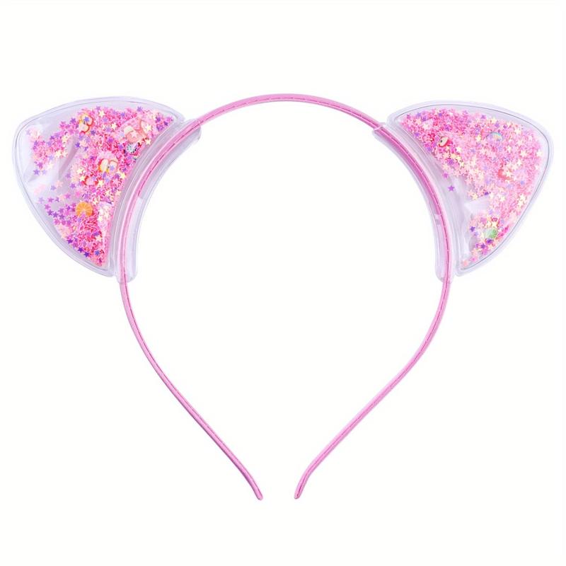 Cat Ears Hair Band Star Sequin Head Hoop for Kids