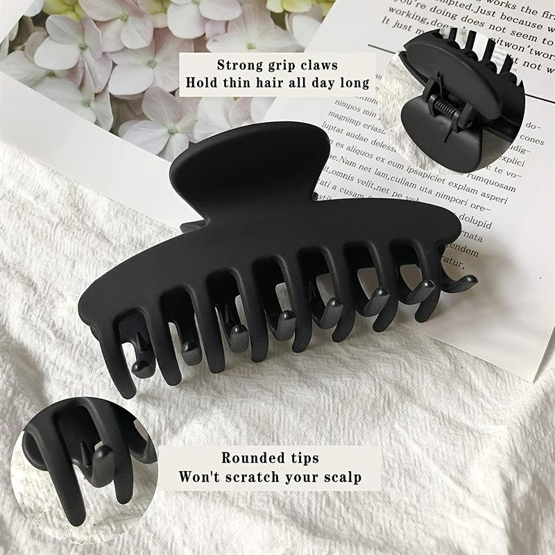 Frosted Acrylic Hair Claw Clip Strong Hold Vintage Jaw Clip