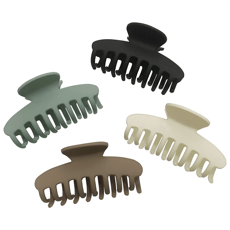Frosted Acrylic Hair Claw Clip Strong Hold Vintage Jaw Clip