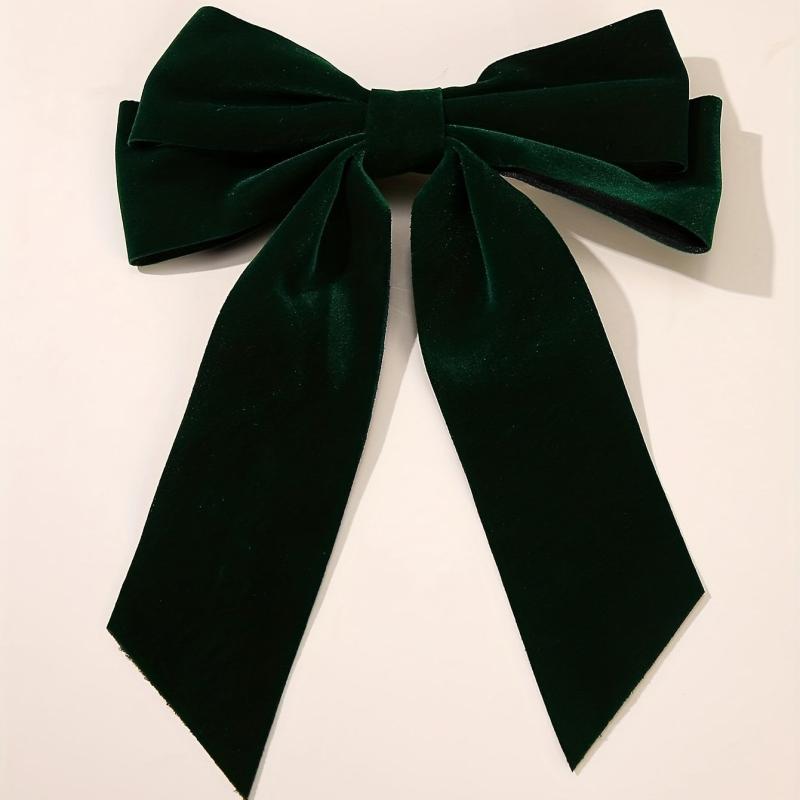 4 PCS Velvet Bow Hair Clip French Barrette Hair Accessories
