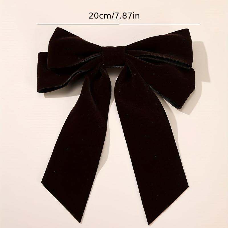 4 PCS Velvet Bow Hair Clip French Barrette Hair Accessories