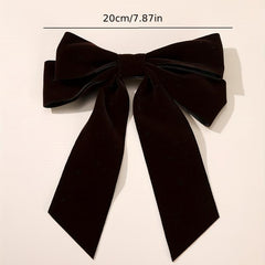 4 PCS Velvet Bow Hair Clip French Barrette Hair Accessories