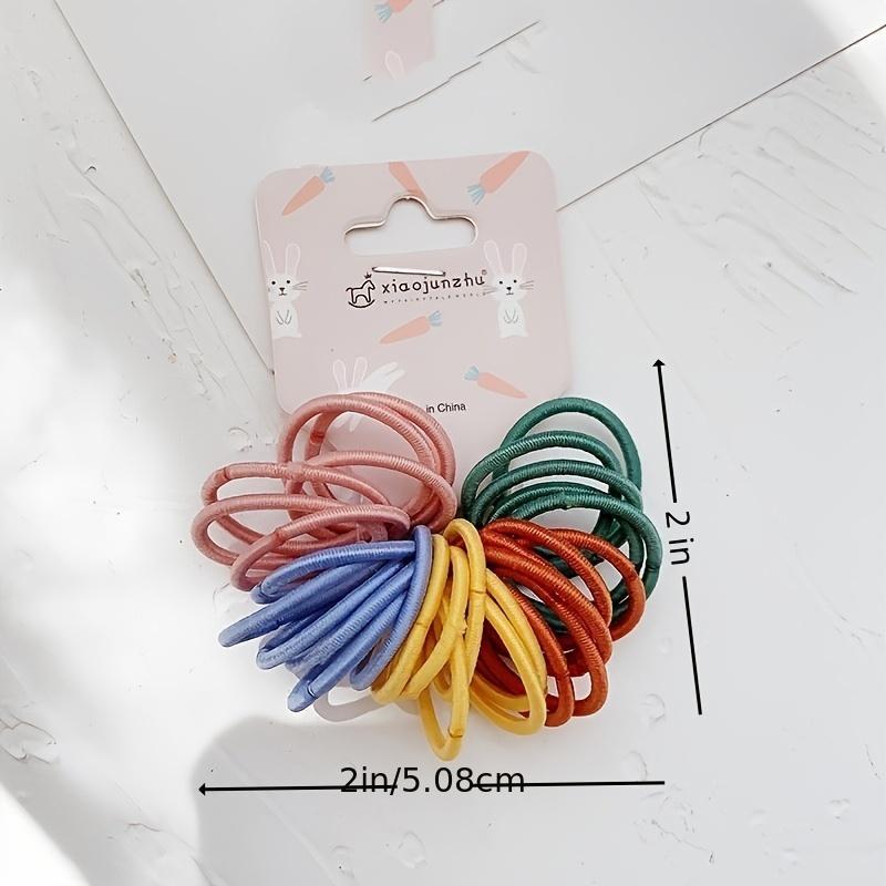 20pcs Colorful Small Elastic Hair Bands Ponytail Holder Rubber Bands Headband