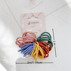 20pcs Colorful Small Elastic Hair Bands Ponytail Holder Rubber Bands Headband