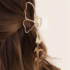 Metal Butterfly Hair Claw Clips For Thick Hair Golden Hair Accessories