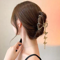 Metal Butterfly Hair Claw Clips For Thick Hair Golden Hair Accessories