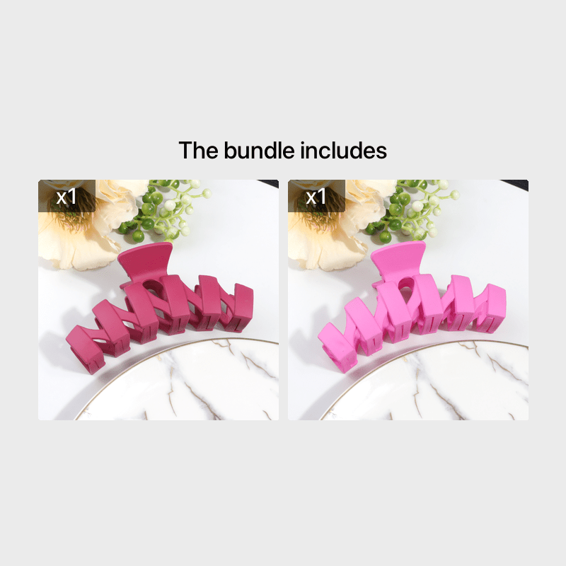 Matte Hair Claw Clip for Stylish Updos and Half-Up Hairstyles