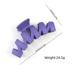 Matte Hair Claw Clip for Stylish Updos and Half-Up Hairstyles