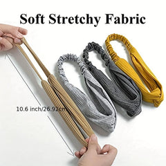 8PCS Vintage Headband Woven Twist Boho Stretchy Hair Bands Girls Turban Yoga