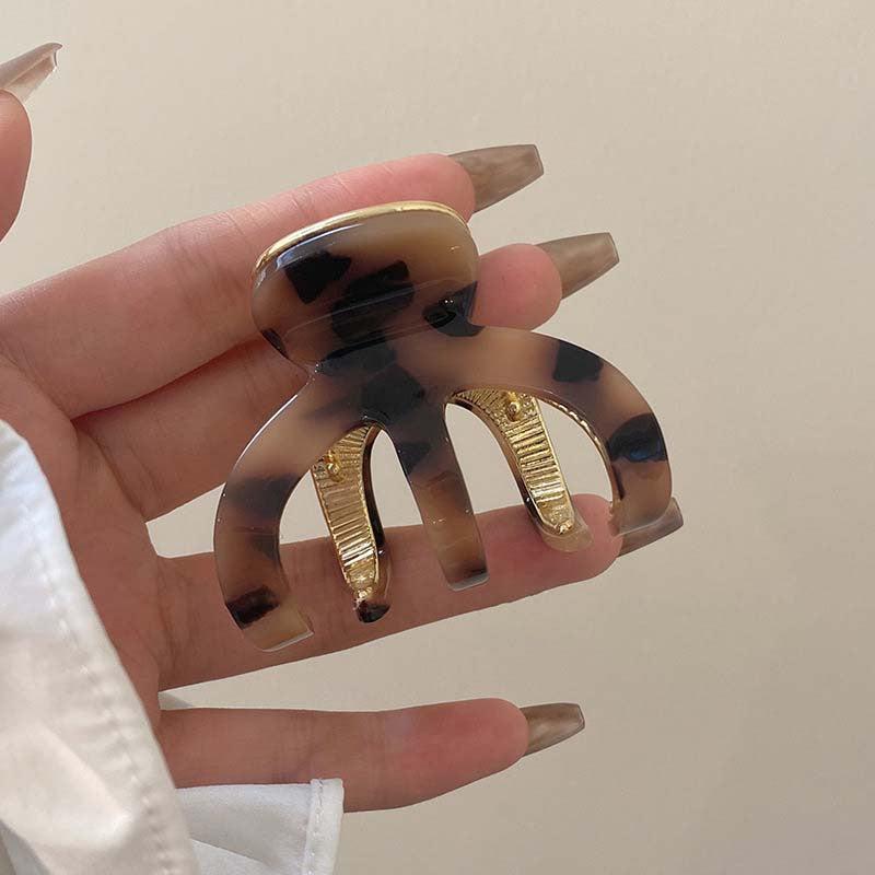 Acetate Hair Claw Pumpkin Hair Clip Acetic Shark Claw
