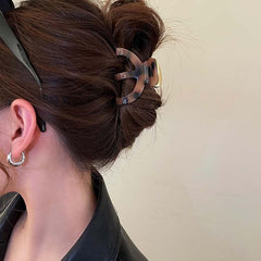 Acetate Hair Claw Pumpkin Hair Clip Acetic Shark Claw