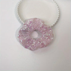 LED Lighting Sequin Scrunchies Hair Tie Bracelet For Halloween Christmas
