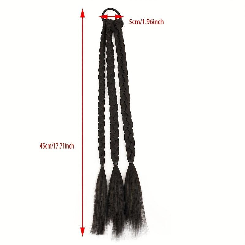 Y2K Boxing Braid Wig Sweet Twist Braid Double Ponytail