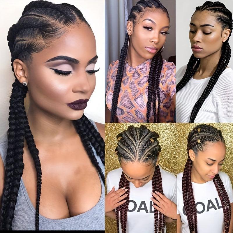 Y2K Boxing Braid Wig Sweet Twist Braid Double Ponytail