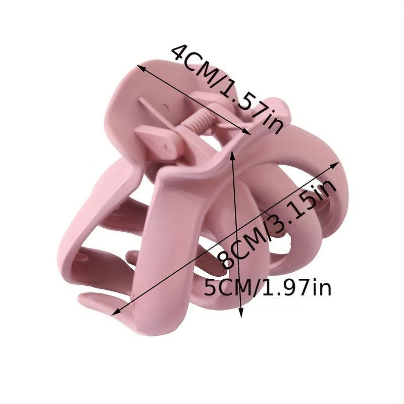 Matte Hair Claw Clip 8cm Non Slip Hair Styling Accessory