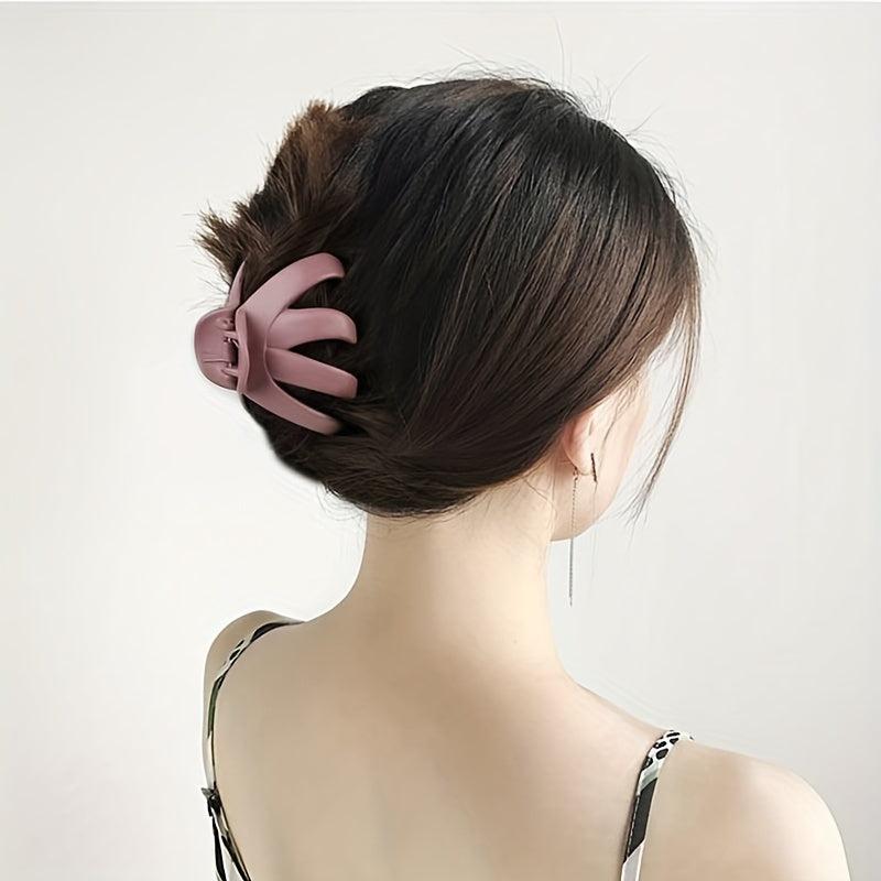 Matte Hair Claw Clip 8cm Non Slip Hair Styling Accessory