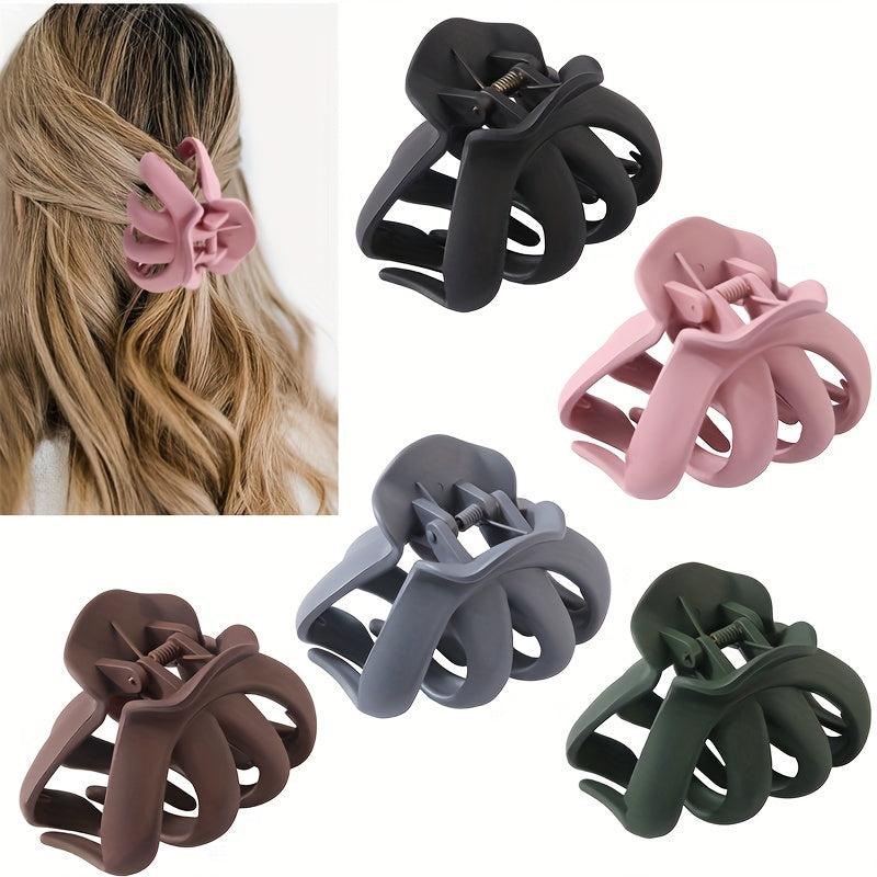 Matte Hair Claw Clip 8cm Non Slip Hair Styling Accessory