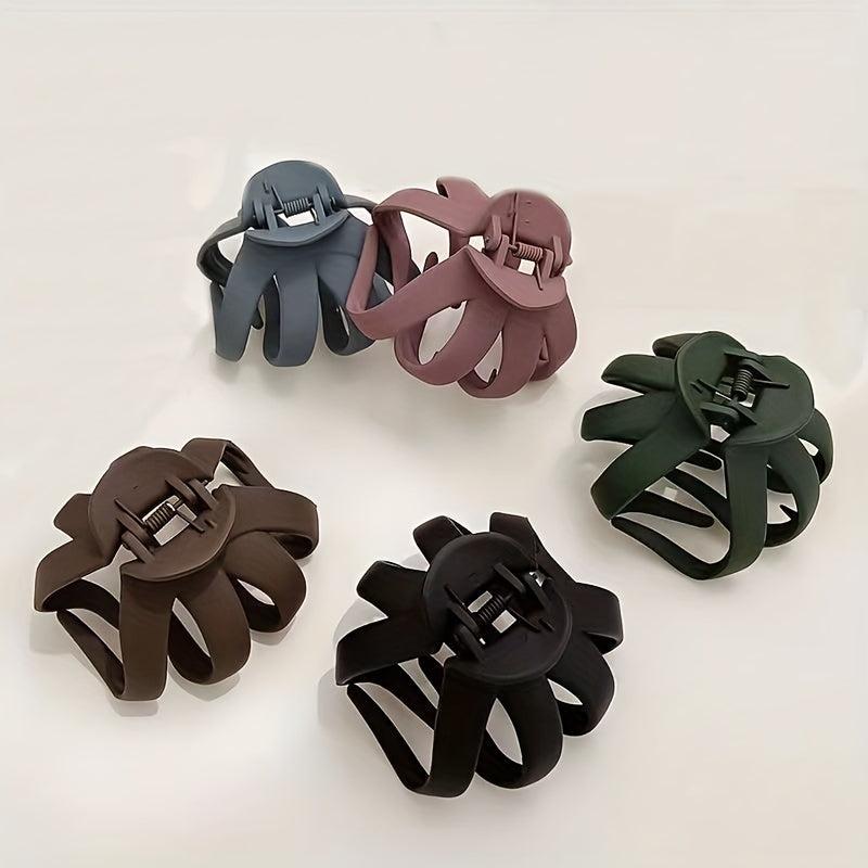 Matte Hair Claw Clip 8cm Non Slip Hair Styling Accessory